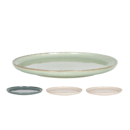 Assiette plate Pearl Ø27cm Vendu par lot de 4-Coloris assortis