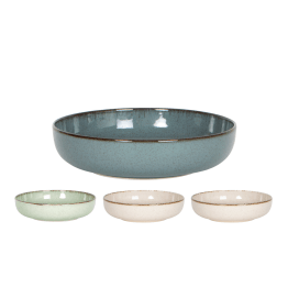 Assiette creuse Pearl Ø19cm Vendu par lot de 4-Coloris assortis