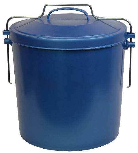 Poubelle avec couvercle - 50 litres - Argent/Anthracite KEEEPER Swantje