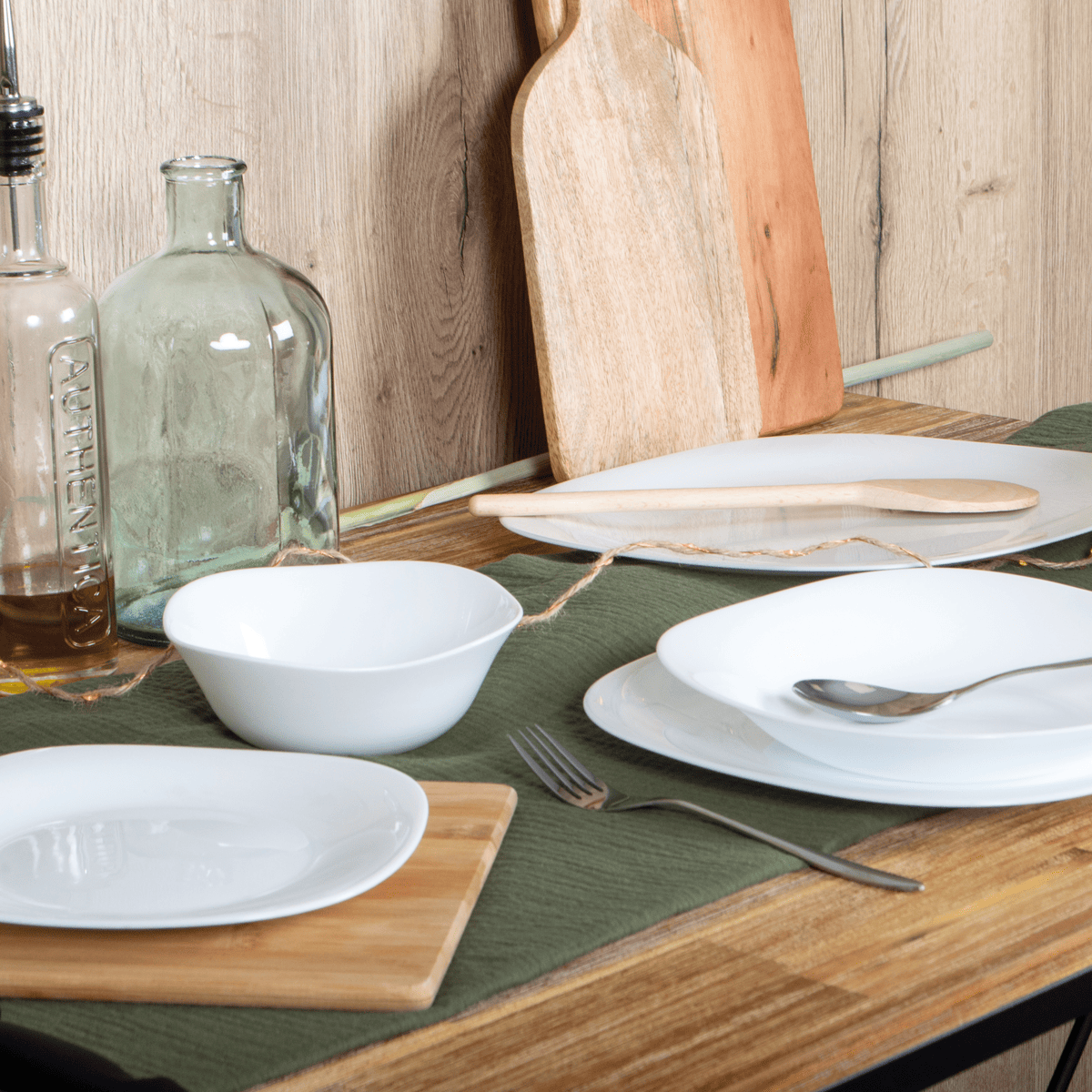 Assiette creuse feston blanche