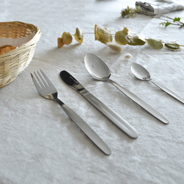 Couteau tout inox à bout rond