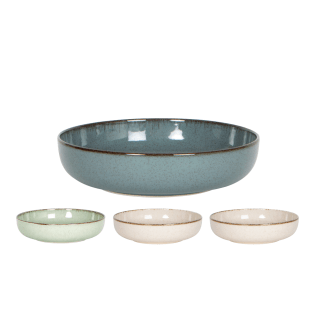 Assiette creuse Pearl Ø19cm Vendu par lot de 4-Coloris assortis